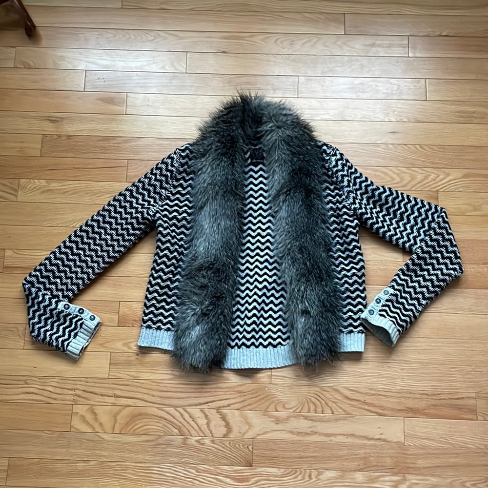 Ella Moss cashmere blend cardigan sweater